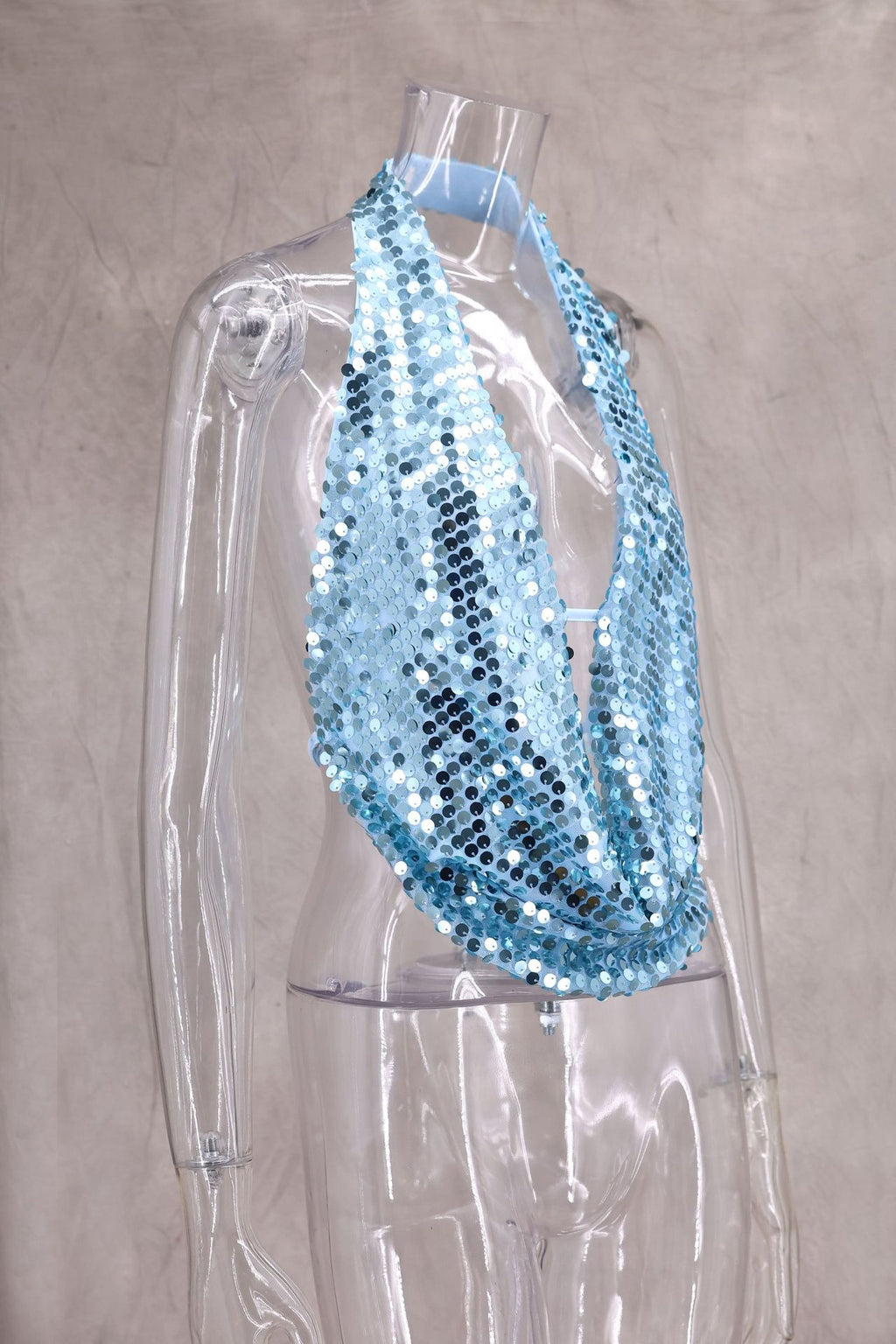 Miral Sequin Halter Top