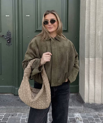 Dena Velvet Bomber Jacket