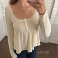 Aaleiya Lace Square Neck Top [F5OTJ703]