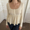 Aaleiya Lace Square Neck Top [OJK8LUKU]
