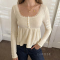 Aaleiya Lace Square Neck Top [5P3EF5D9]