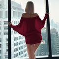 Aaliya Off Shoulder Ruched Mini Dress [S7O1LZT5]