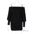 Aaliya Off Shoulder Ruched Mini Dress [89NOGQQK]