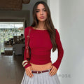 Aamina Long Sleeve Fitted Top [UBMVX0SJ]