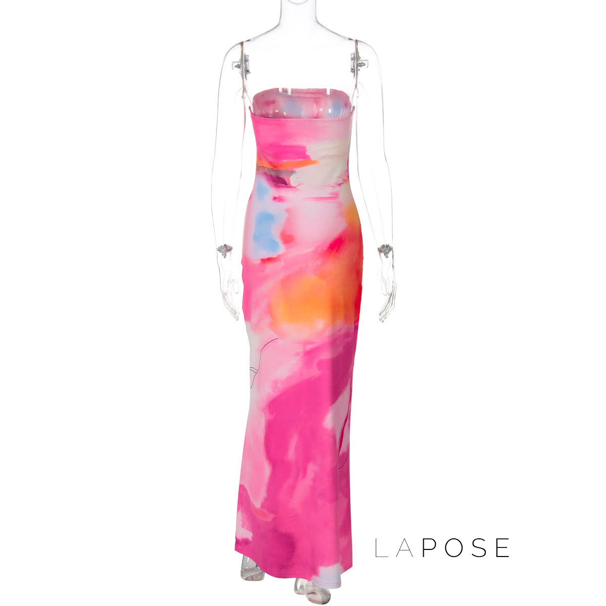 Aaminah Strapless Floral Maxi Dress [LPSEV07D]