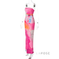 Aaminah Strapless Floral Maxi Dress [FBTKBBSA]