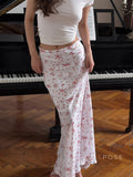 Aaniyah Floral Fishtail Skirt [OHY1M6D3]