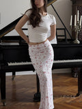 Aaniyah Floral Fishtail Skirt [4L2PA70L]