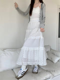 Aaralyn Tiered Lace Midi Skirt [CPH157LZ]
