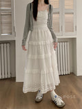 Aaralyn Tiered Lace Midi Skirt [FIV0PGV7]