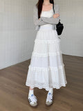 Aaralyn Tiered Lace Midi Skirt [JR30EYJ6]