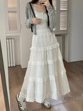 Aaralyn Tiered Lace Midi Skirt [J0RYL7YH]