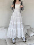 Aaralyn Tiered Lace Midi Skirt [4RRCC9HB]
