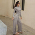 Aariana Sleek Wide-Leg Set [T209DLZ4]
