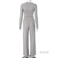 Aariana Sleek Wide-Leg Set [NZRD9BCV]