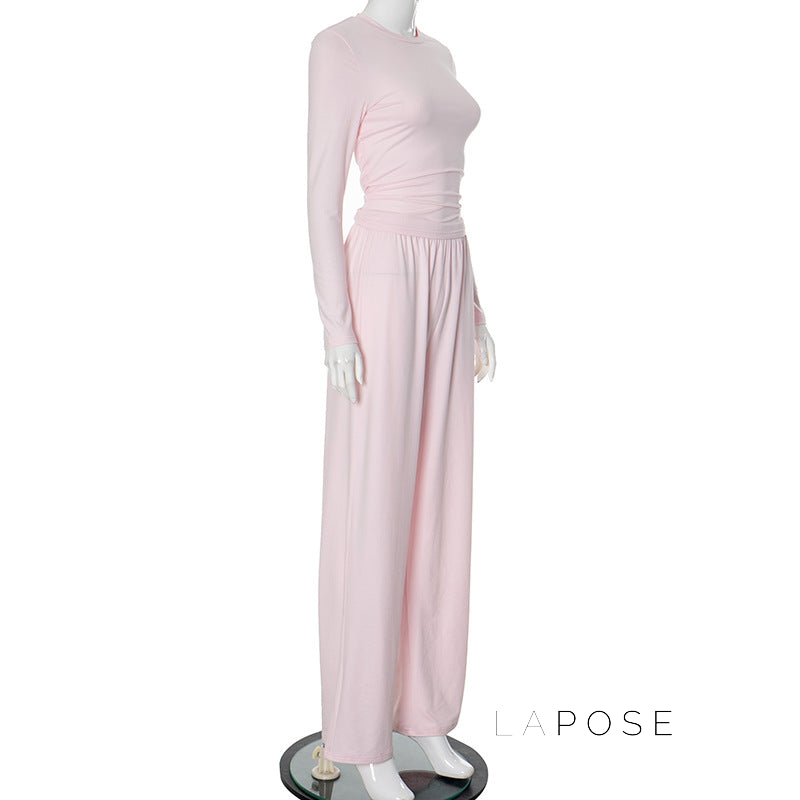 Aariana Sleek Wide-Leg Set [N6SU7I0P]
