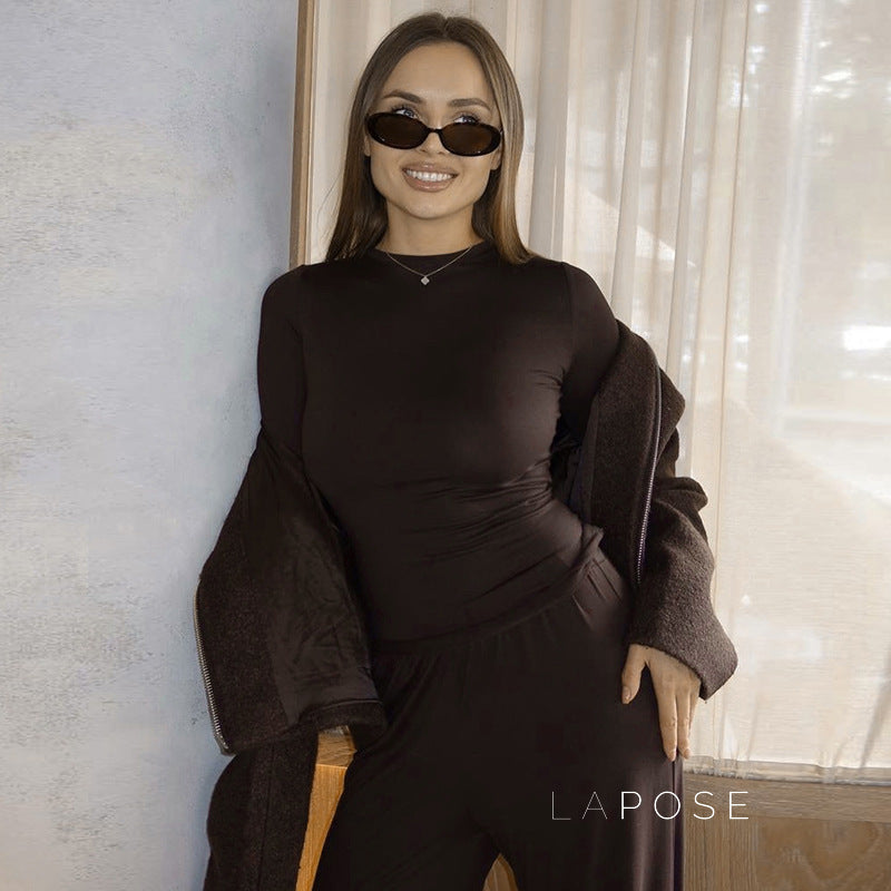 Aariana Sleek Wide-Leg Set [C8QMA57F]