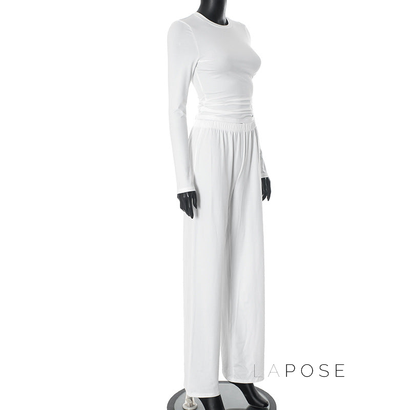Aariana Sleek Wide-Leg Set [UXX4TSFK]