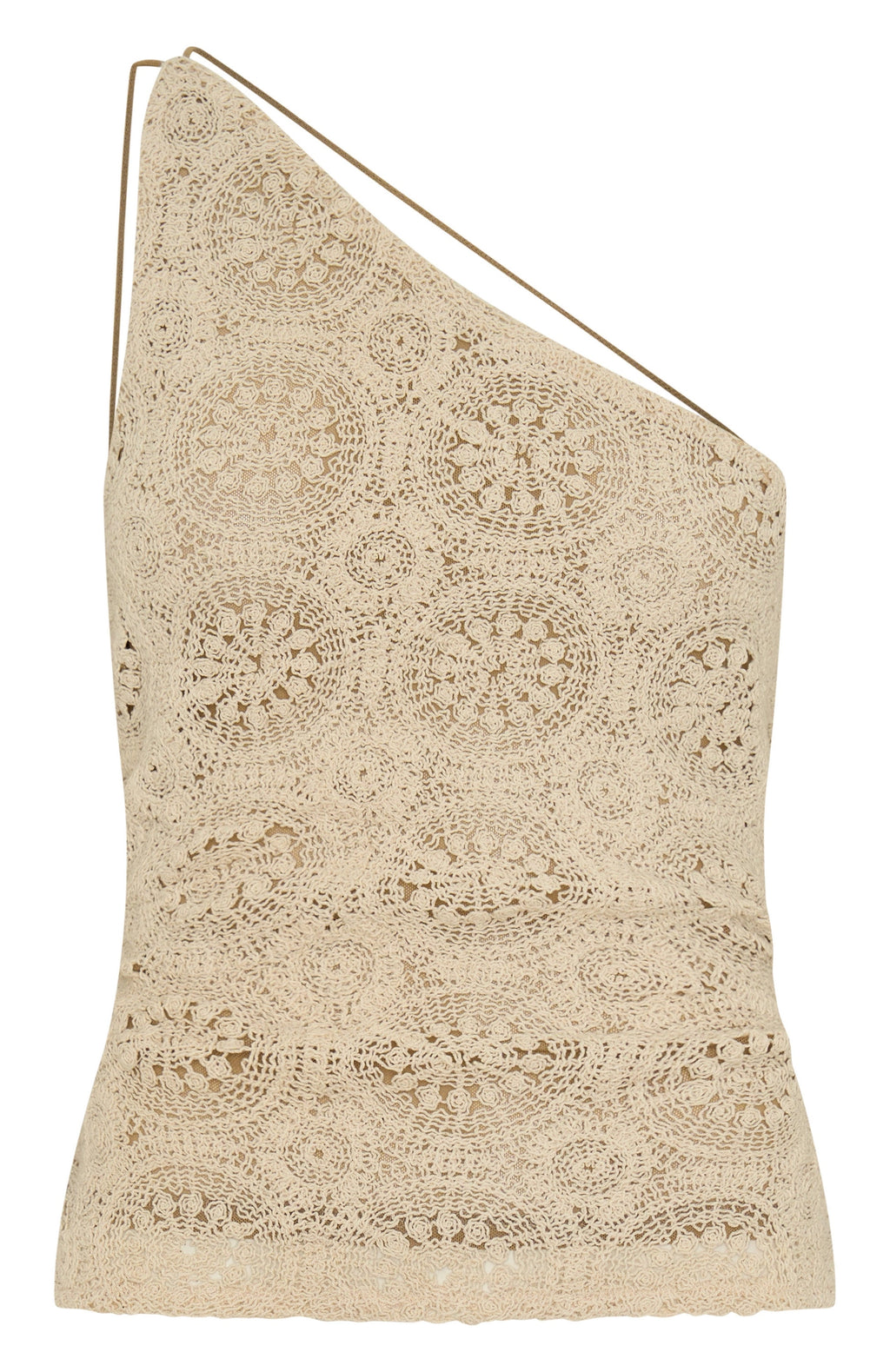 LaPose Aashvi Crochet One Shoulder Top