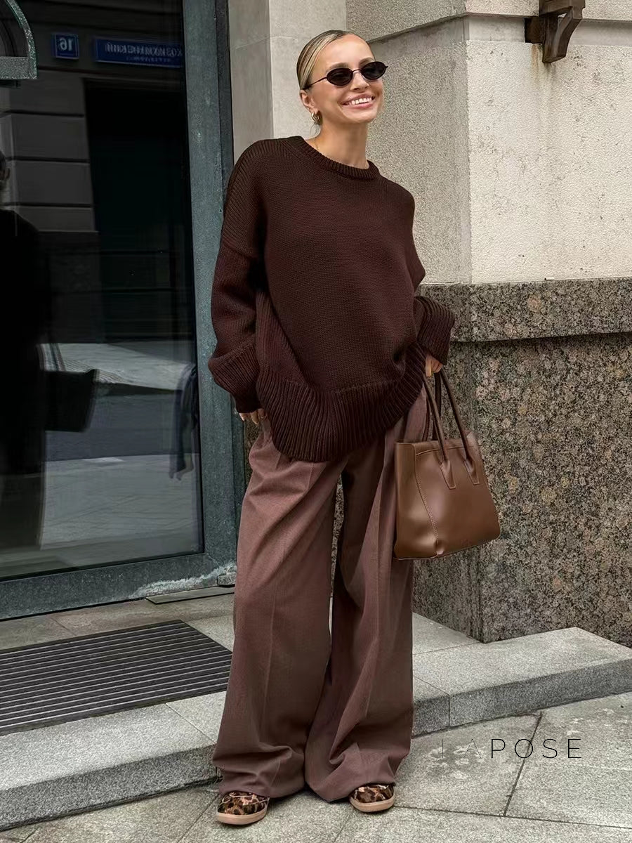 Aasiyah Cozy Knit Sweater [0VPV9GP2]