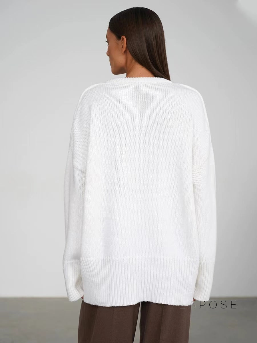 Aasiyah Cozy Knit Sweater [KZZI9A78]