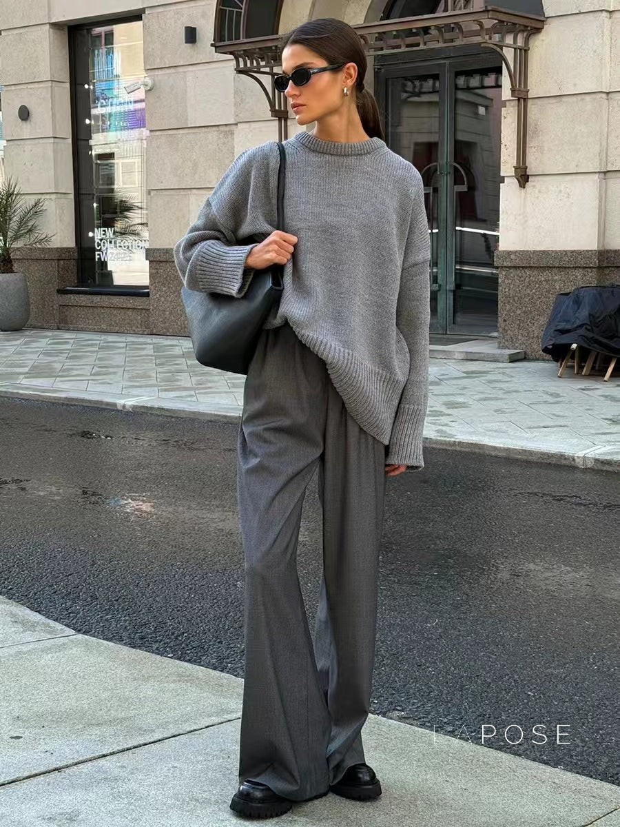 Aasiyah Cozy Knit Sweater [7GPF84Q7]