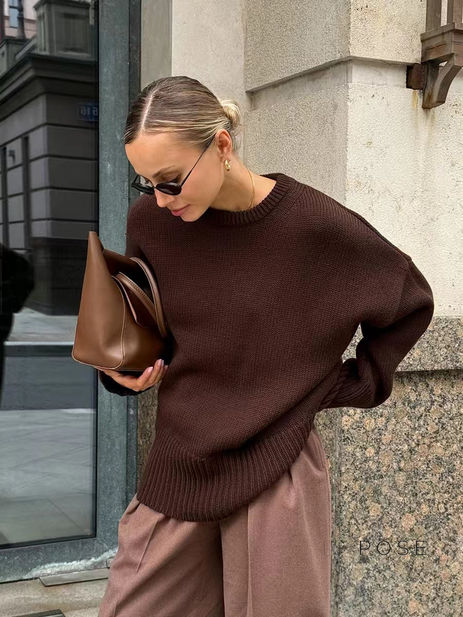 Aasiyah Cozy Knit Sweater [4PW1FCFK]