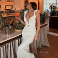 Abby Backless Lace-Up Maxi Dress [2986KUJF]