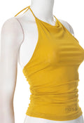 Abi Mesh Backless Halter Top [ZNXUFYU0]