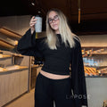 Abree Fitted Long Sleeve Top [35W5R7LH]