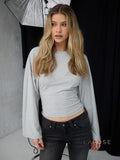Abree Fitted Long Sleeve Top [PON17UXD]