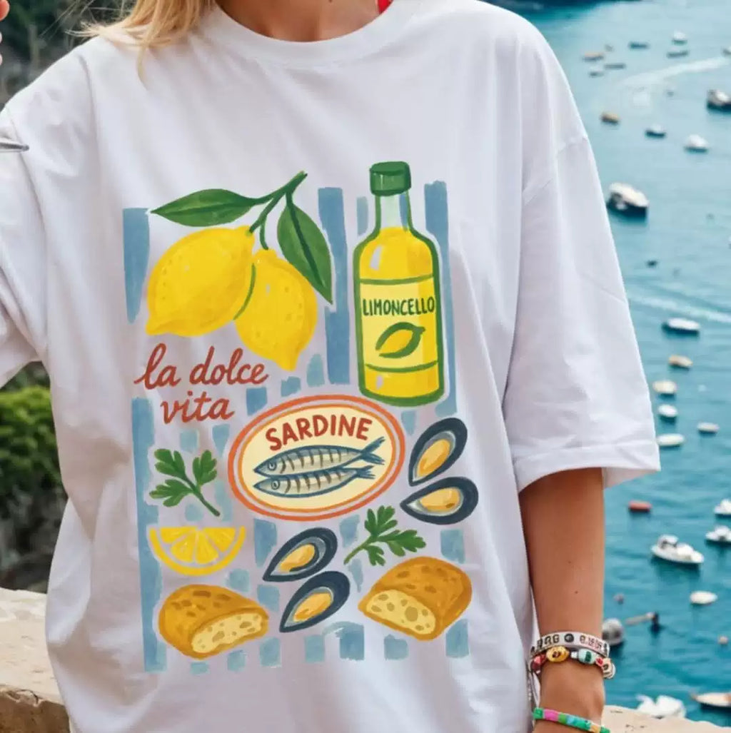 Abree La Dolce Vita Oversized Tee