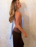 LaPose Abree Plunging Maxi Dress