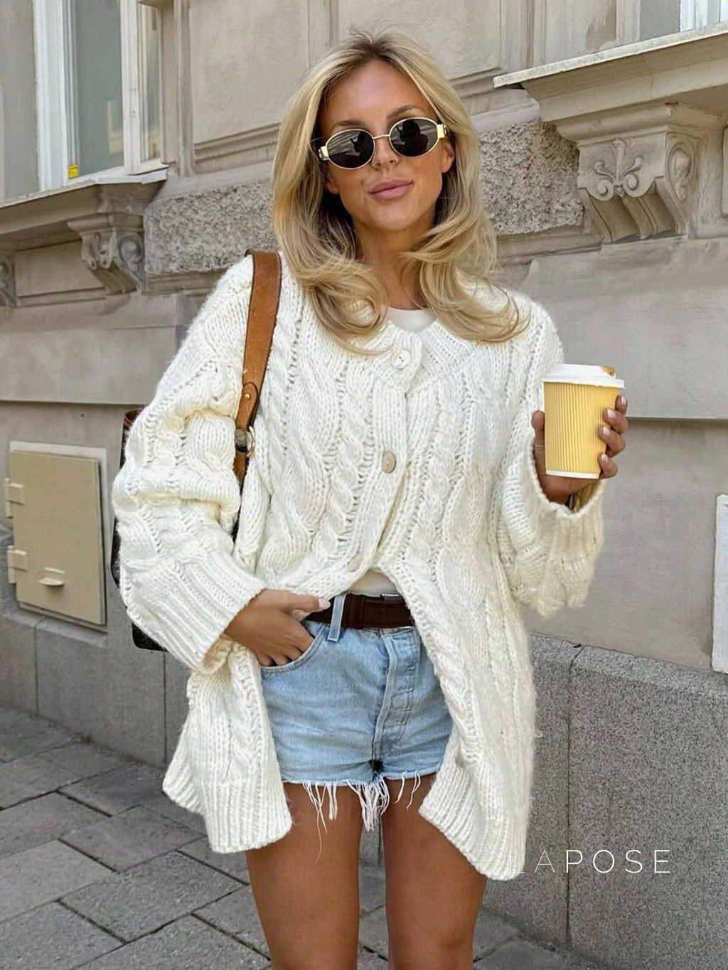 Abriana Twist Knit Cardigan [9A875JDW]