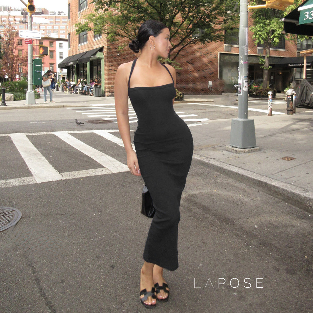 Abrianna Halter Backless Maxi Dress [TVT01LG1]