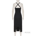 Abrianna Halter Backless Maxi Dress [Z59XCKGC]