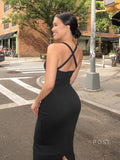 Abrianna Halter Backless Maxi Dress [PLCLWWYP]