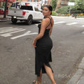 Abrianna Halter Backless Maxi Dress [OF9AYG7M]