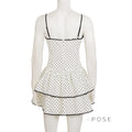 Adaeze Polka Dot Backless Dress [BOSENTRI]