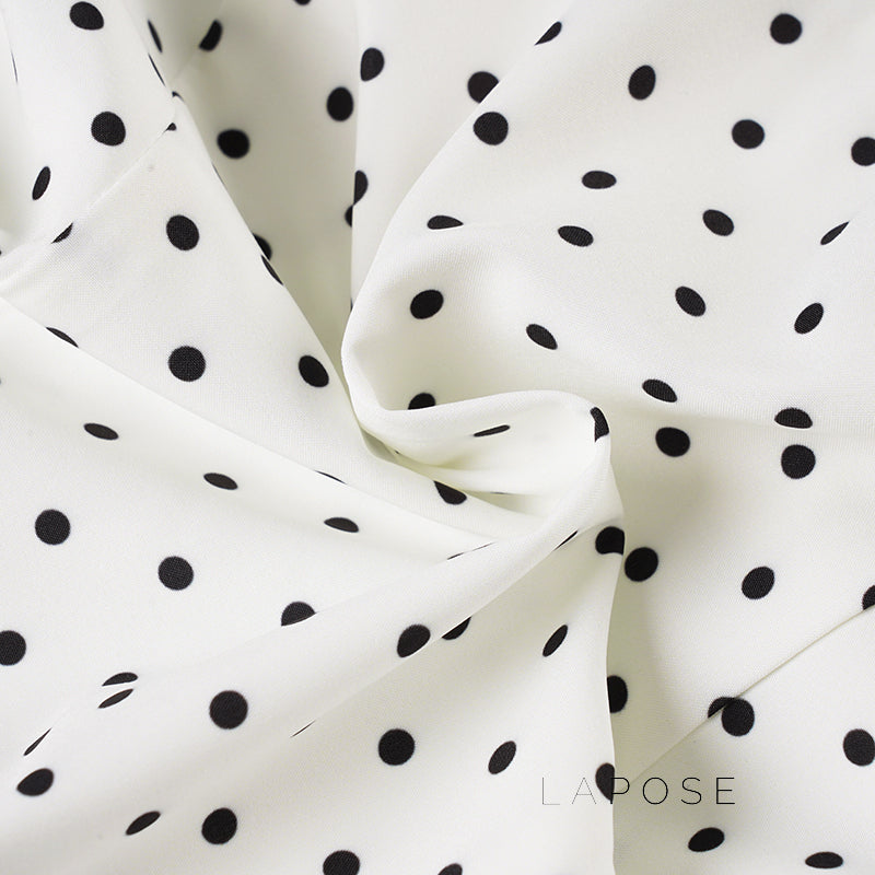 Adaeze Polka Dot Backless Dress [KYVGOJMQ]