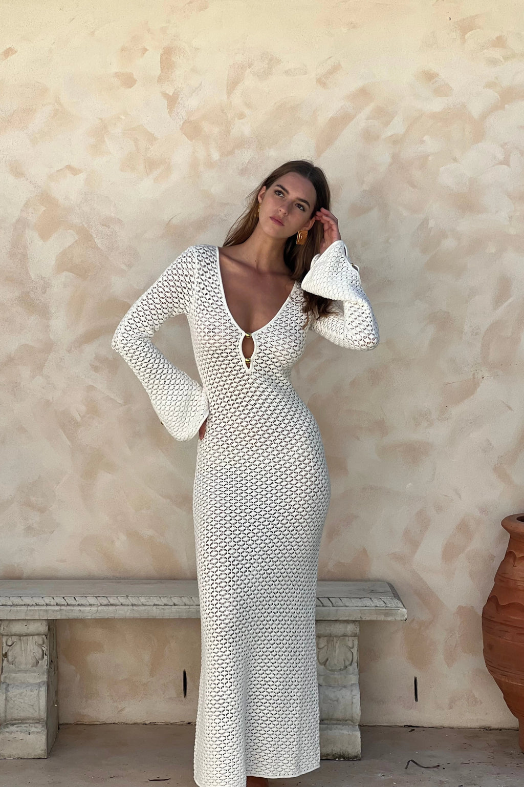 LaPose Adah Crochet Maxi Dress
