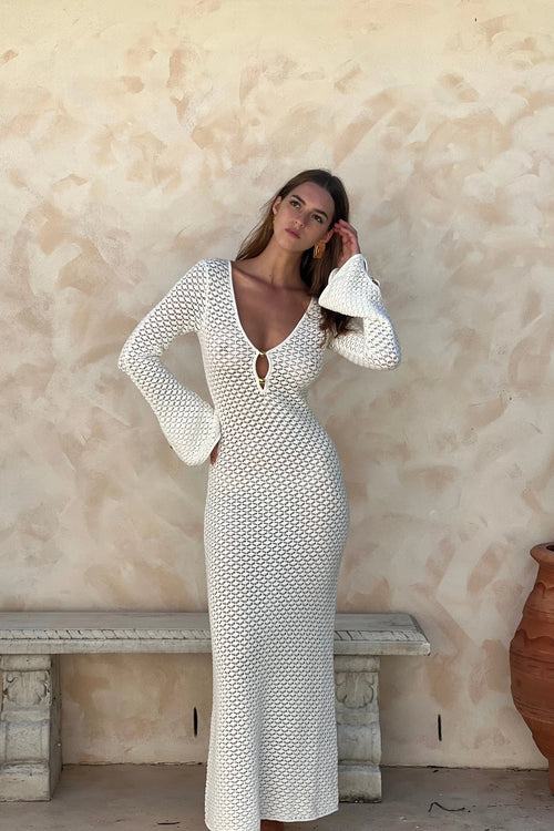 LaPose Adah Crochet Maxi Dress