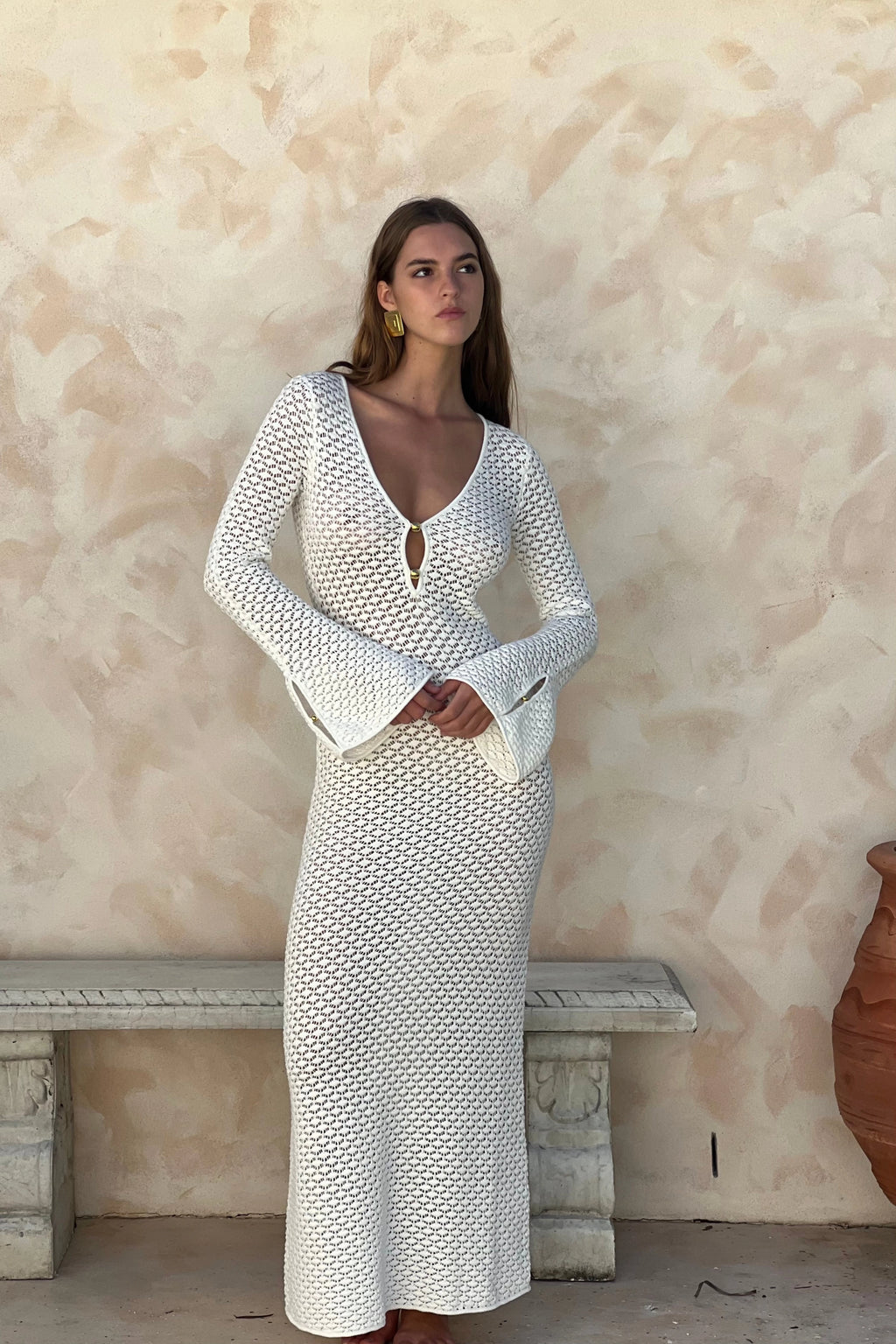 LaPose Adah Crochet Maxi Dress