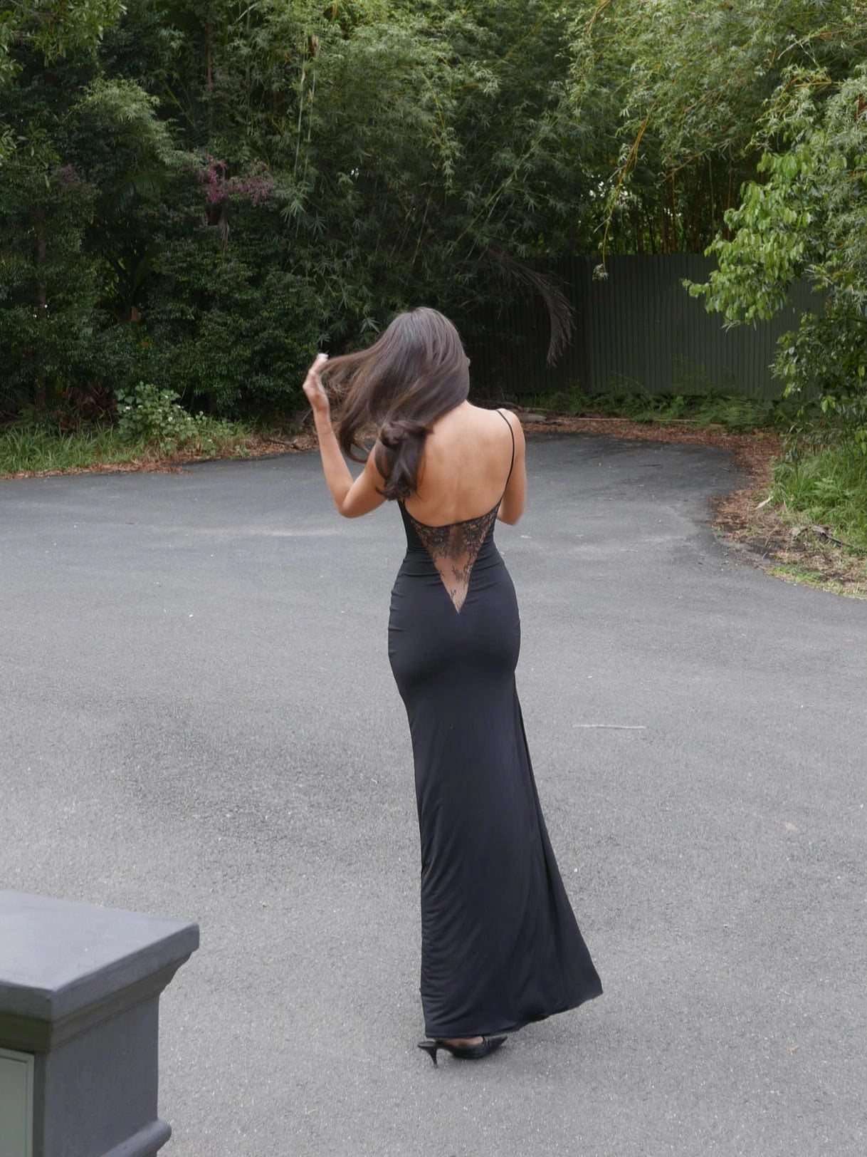 LaPose Adah Slit Detail Maxi Dress