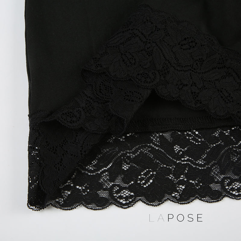 Adalae Bodycon Lace Mini Skirt [LGYJL8SR]