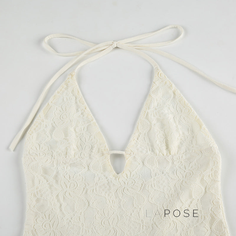 Adaley Lace Tiered Mini Dress [Z1QM5IA0]