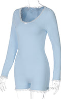 Adalida Sky Blue Lace Romper [DDEWGG1H]