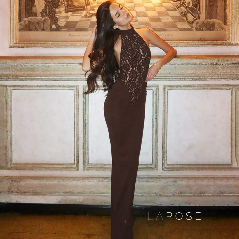 Addeline Halter Backless Maxi Dress [MWQ0H6NV]