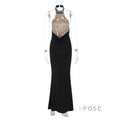 Addeline Halter Backless Maxi Dress [ZT1CVV0S]