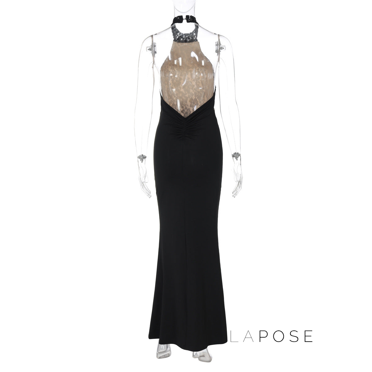 Addeline Halter Backless Maxi Dress [ZT1CVV0S]